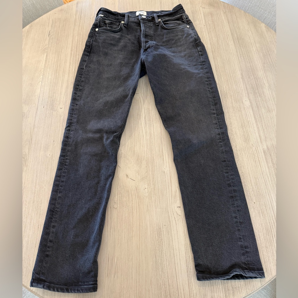 Charlotte High Rise Straight Jeans In Black Ink